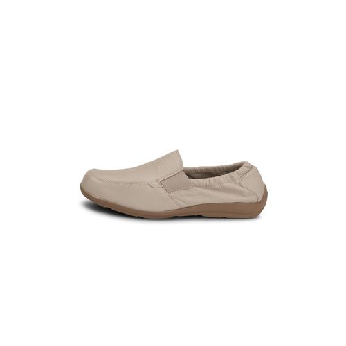 klassischer Mokassin Hirschleder beige