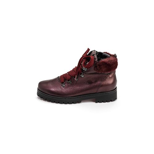 schöner Bergsteiger-Bootie Nappaleder bordeaux