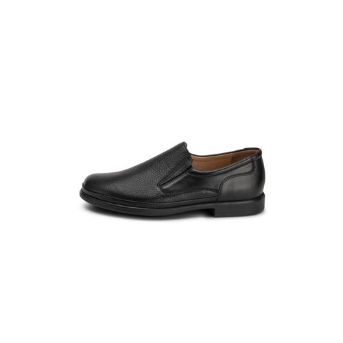 feiner Slipper Hirschleder schwarz