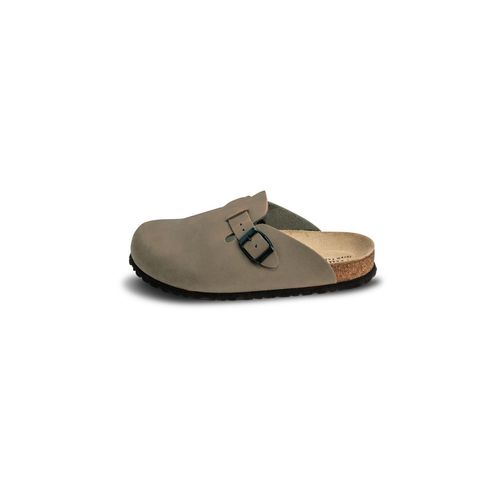 bequemer Clog Nubukleder graphit