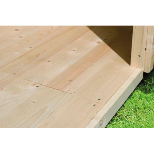Gartenhaus-Fußboden KARIBU, beige (naturbelassen), B:490cm T:310cm, Holzwerkstoff, Gartenhaus-Fußböden