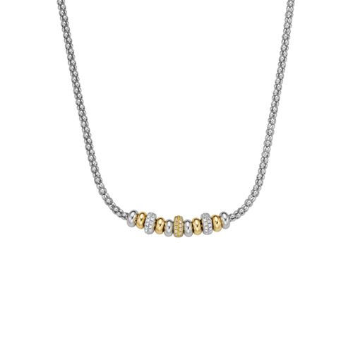 Collier LADY, silber (silber 925), Halsketten, Damen, 47, Silber 925 (Sterlingsilber), L: 47cm