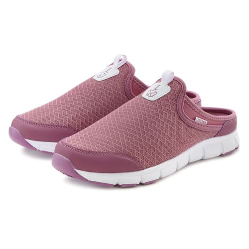 Slip-On Sneaker LASCANA, Damen, Gr. 40, lila (mauve), Obermaterial: 100% Textilmaterial. Futter: 100% Textilmaterial. Decksohle: 100% Textilmaterial. Laufsohle: 100% Synthetik, unifarben, casual, Schuhe, Halbschuh, Freizeitschuh, Sabot, Clogs aus leichtem Mesh-Material