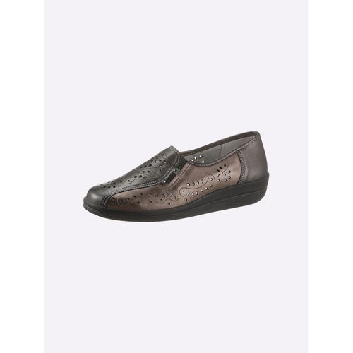 Slipper CLASSIC, Damen, Gr. 42, braun (bronzefarben), Glattleder, klassisch, Schuhe