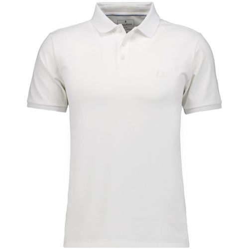 Poloshirt RAGMAN, Herren, Gr. XL, weiß, 52% Baumwolle 45% Polyester 3% Elasthan, casual, regular fit, ohne Ausschnitt, Kurzarm, Shirts