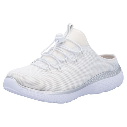 Clog RIEKER, Damen, Gr. 36, weiß, Textil, unifarben, sportlich, Schuhe, Schlupfschuh, Sommerschuh, Hausschuh mit MemoSoft-Ausstattung