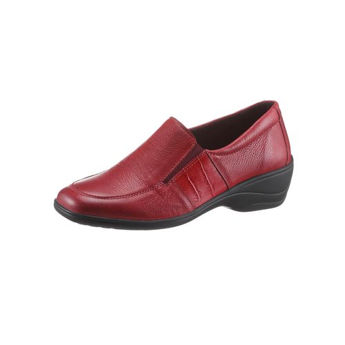 Slipper CASUAL LOOKS, Damen, Gr. 40, rot, Glattleder, feminin, Schuhe Slipper