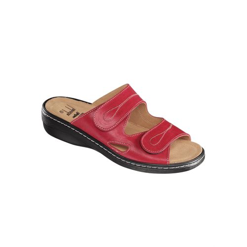 Pantolette BELVIDA, Damen, Gr. 38, rot, Glattleder, sportlich, Schuhe