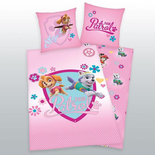 Paw Patrol Bettwäsche Größe 80x80 + 135x200 cm