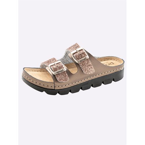 Hausschuh, Damen, Gr. 37, rosa (rose), Rindsleder, modisch, Schuhe