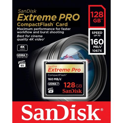 SanDisk Compact Flash Extreme Pro 128GB