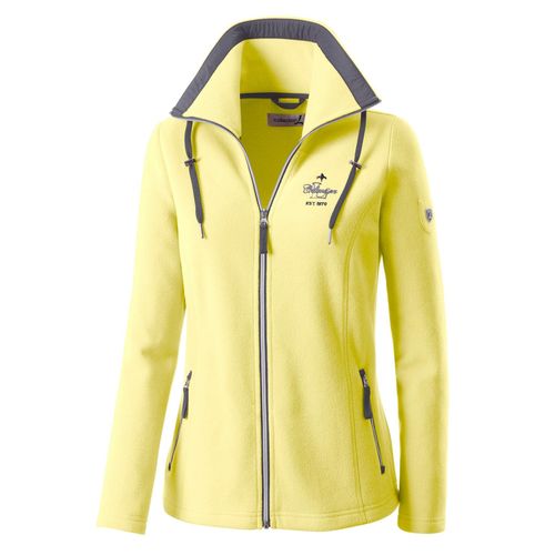 Fleecejacke CASUAL LOOKS, Damen, Gr. 38, gelb (zitrone), 100% Polyester, unifarben, Langarm, Jacken