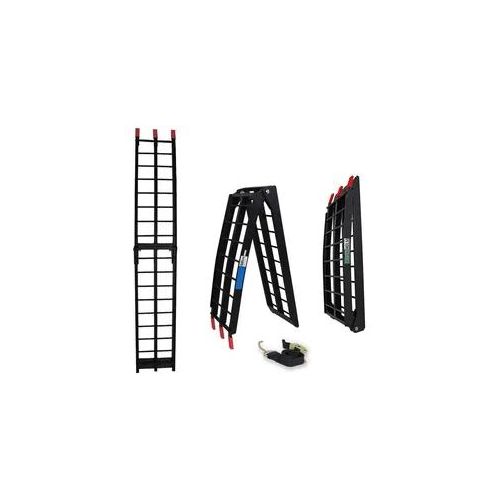 TRUTZHOLM 1 x Auffahrrampe klappbar 180 cm Traglast 340 kg Alu schwarz Riffel...