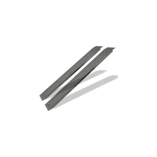 TRUTZHOLM 2 x Auffahrrampe 150 cm Tragkraft 400 kg Alu grau profiliert Verlad...