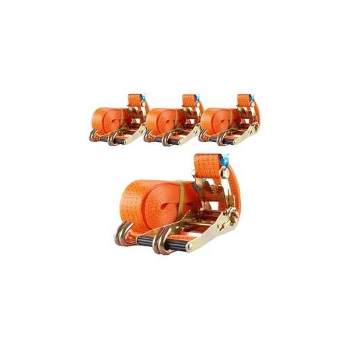 4x Profi Ratschen Spanngurt Spanngurte Zurrgurt 2-tlg 8m 4t 4to 4000kg TÜV/GS...