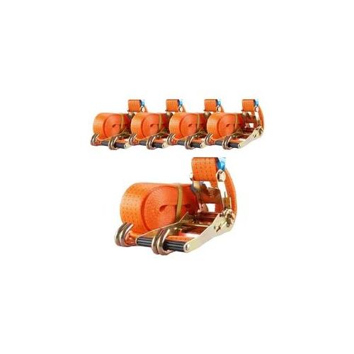 5x Profi Ratschen Spanngurt Spanngurte Zurrgurt 2-tlg 8m 4t 4to 4000kg TÜV/GS...