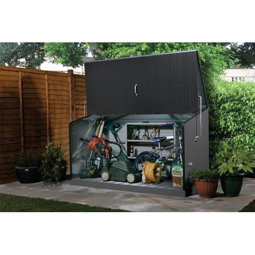 Fahrradbox Fahrradgarage Trimetals Storeguard anthrazit 196x89x113cm