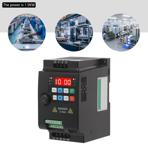1,5KW Frequenzumrichter Wechselrichter Variable VFD Einphasig bis Dreiphasig Transformator AC für Spindelmotoren Bohrmaschinen CNC HVAC Drehmaschinen Produktionslinien