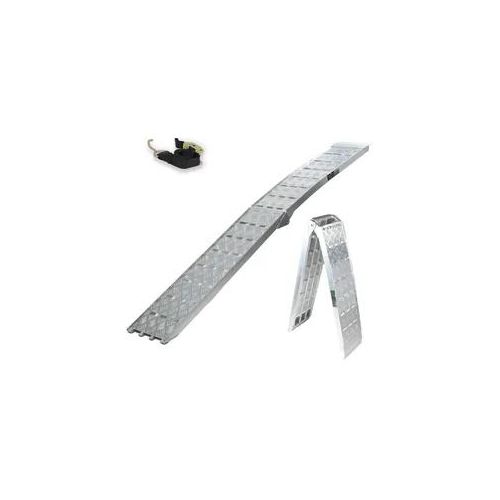 TRUTZHOLM 1 x Auffahrrampe klappbar 226 cm Traglast 680 kg Alu grau Motorradr...