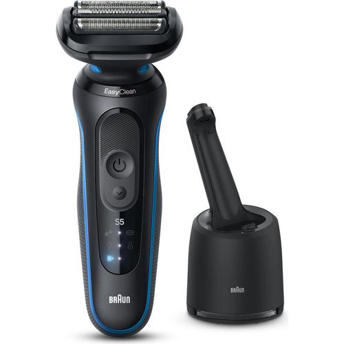 Braun Series 5 52-B7000cc Elektrorasierer mit SmartCare Cleansing Center Schwarz/Blau