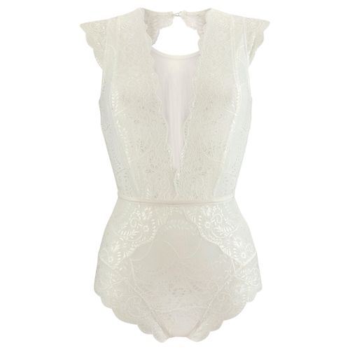 LASCANA Body, aus transparenter Spitze und Netzeinsätzen, sexy Dessous