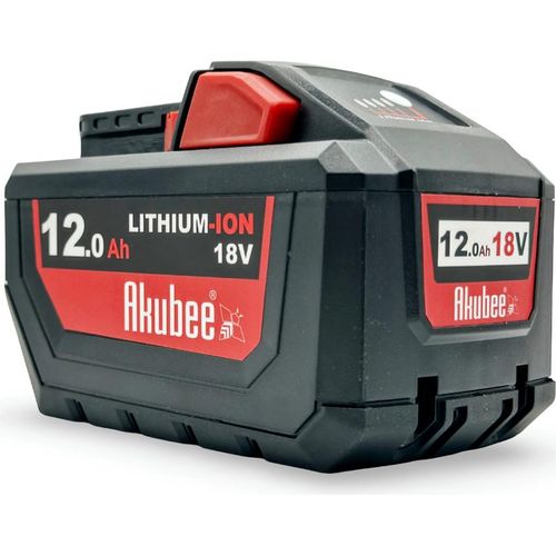 Akku 18V 12,0Ah kompatibel mit Milwaukee M18 Akubee