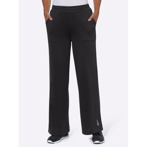Trainingshose CATAMARAN, Damen, Gr. 44/46, Normalgrößen, schwarz, 100% Polyester, unifarben, lang, Hosen