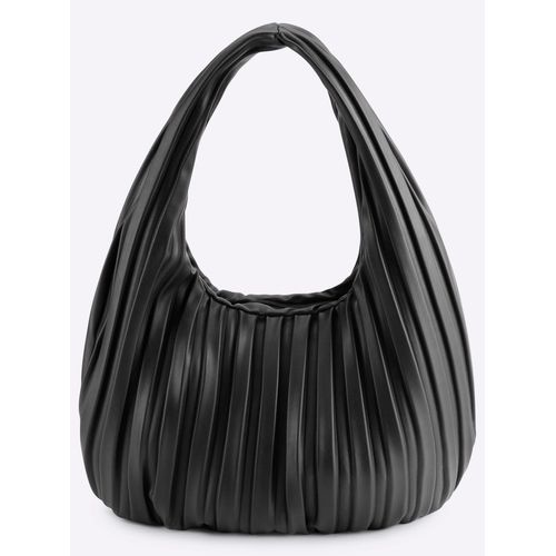 Handtasche HEINE, Damen, Gr. B/H/T: 44cm x 24cm x 8cm, schwarz, Viskosemischung, unifarben, Taschen