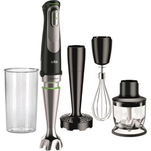 Braun MultiQuick 9 Pürierstab 1000 W Schwarz, Edelstahl BRAUN Produktfarbe: Schwarz, Edelstahl, Typ: Pürierstab, Leistung: 1000 W