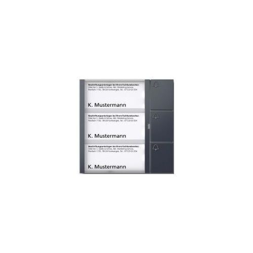 Siedle TM 612-3 AG Tasten-Modul in Anthrazitgrau