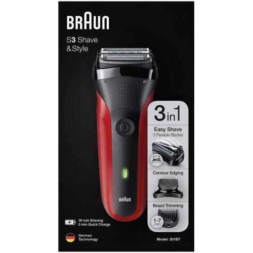 Braun S3 Shave And Style 301bt Rasierer Silber One Size / EU Plug 220V Silber One Size
