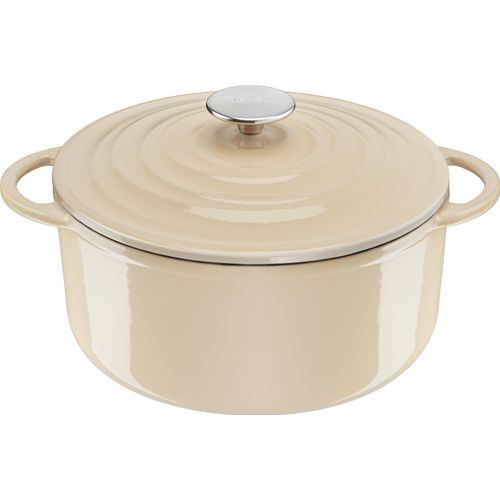 Tefal Lov Gusseisen Kochtopf 25 cm beige