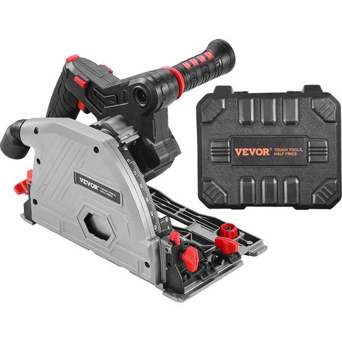 VEVOR Akku-Gehrungssäge, 5-1/2-Zoll-Sägeblatt, bürstenloses Gehrungssägen-Set, 2,05-Zoll-Schnitttiefe, für Holz, Kunststoff, Metall, Makita-Akku kompatibel (nur Werkzeug)