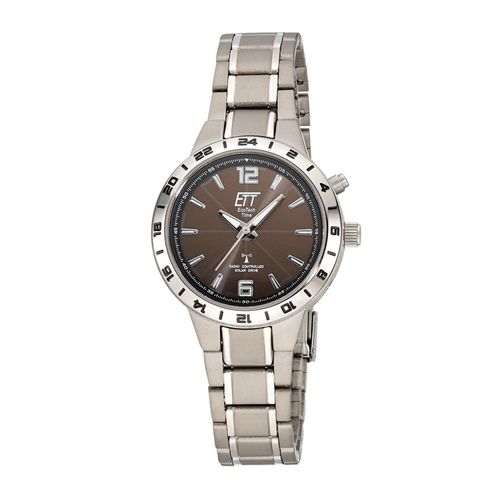 ETT ELT-11446-21M Funk-Solaruhr für Damen Basic Titan/Anthrazit