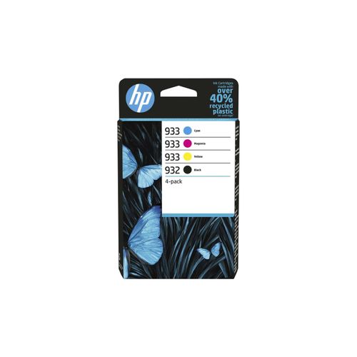4er Original Multipack Set für HP 6ZC71AE / 932/933 OfficeJet 7110 wide format Druckerpatronen