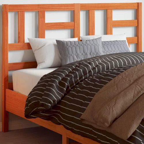 Bett-Kopfteil 81X4X104 Cm Massivholz Kiefer | Farbe: Wachsbraun | Größe: 185.5 x 104 cm