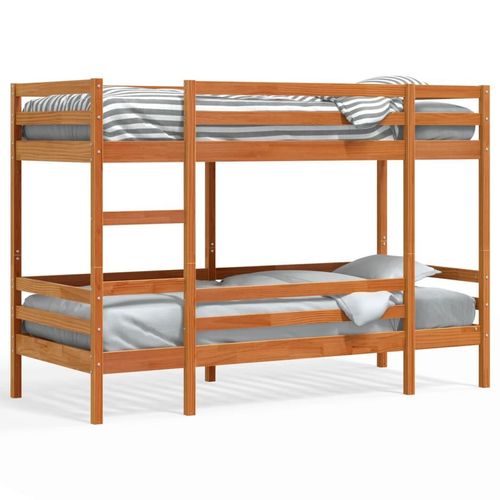 Etagenbett Massivholz Kiefer | Farbe: Wachsbraun | Größe: 75 x 190 cm