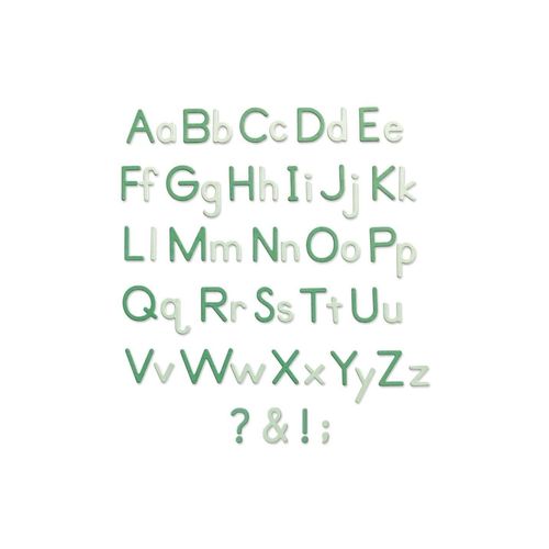 Sizzix Motivstanzer »Essential Type Thinlits 92 Matrizen«