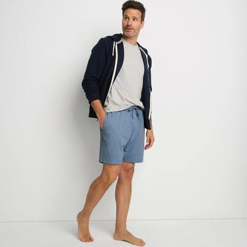 Pyjama-Shorts aus Baumwoll-Jersey, Herren,  Blau, Baumwolle, by Lands' End