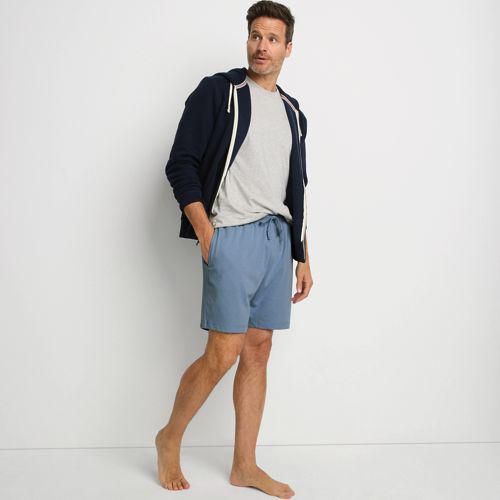 Pyjama-Shorts aus Baumwoll-Jersey, Herren,  Blau, Baumwolle, by Lands' End