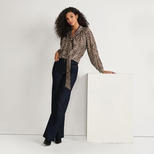 Schluppenbluse, Damen,  Sonstige, Polyester/Viskose, by Lands' End