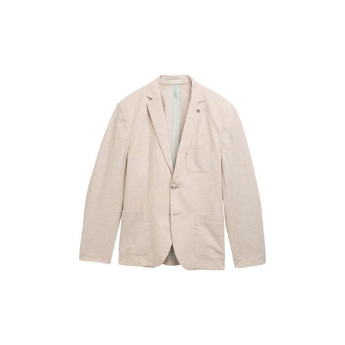 TOM TAILOR Herren Sakko mit Leinenanteil, braun, Uni, Gr. 54