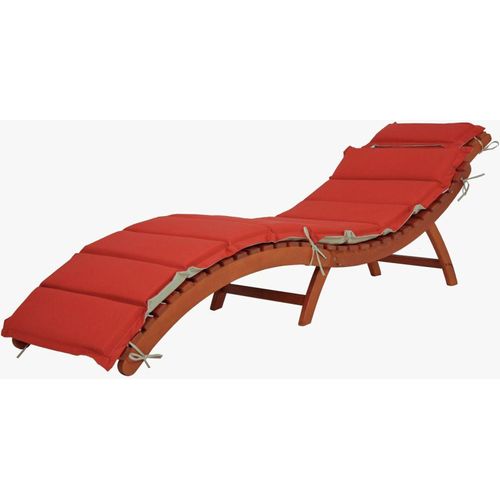 Garden Pleasure Faltliege Nassau + Auflage Sonnenliege Garten Liege Relaxliege