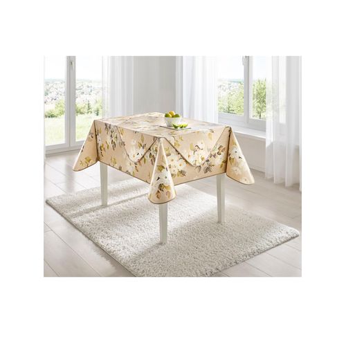 Tischdecke Gr. 4, beige, B:4/99cm L:4/99cm Ø:140cm, Tischdecken, Gartentischdecke Tischdecke