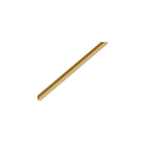 Alberts U-Profil, 6 x 6 x 6 x 1 mm , Länge 1 m, Messing