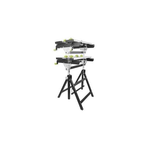 Ryobi Arbeitstisch RWB03, Tragfähigkeit 100 kg, 7-stufig höhenverstellbar, kippbare Arbeitsfläche