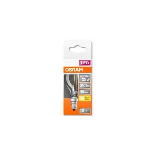 Osram LED Retrofit CLASSIC P, 2,5W = 25W, 250 lm, E14, 300°, 2700 K