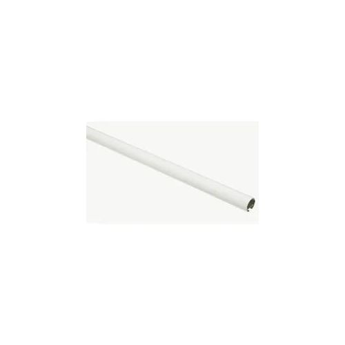 Gardinia Chicago Gardinenstange mit einem Innenlauf, Ø 20 mm, Metall, Länge 120 cm, Weiß