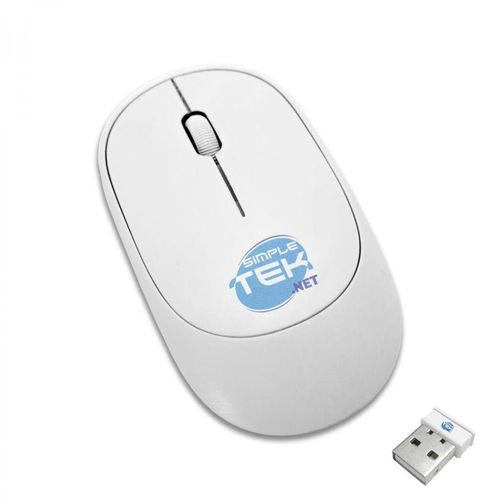 Simpletek Wireless USB receiver mouse, optical 2D Scroller, AA battery included Maus Wireless