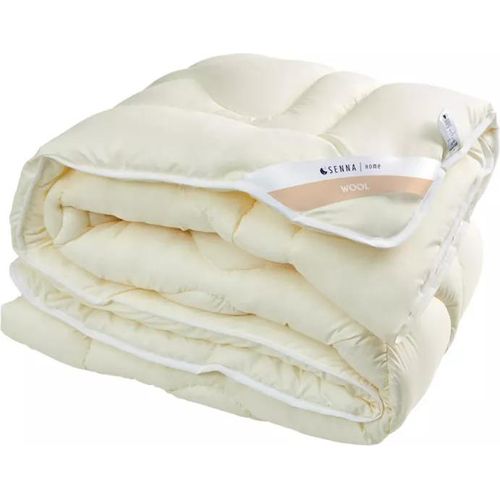 Bettdecke, Ganzjahresdecke 200x220 MERINO WOOL Senna Home, Wolle, Wolle, Creme
